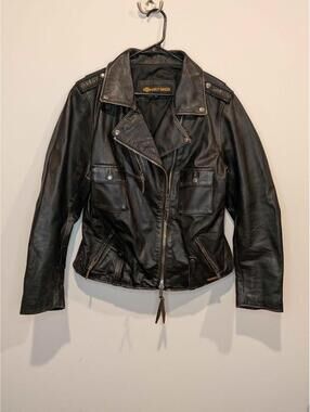 Harley-Davidson Black Leather Motorcycle Jacket